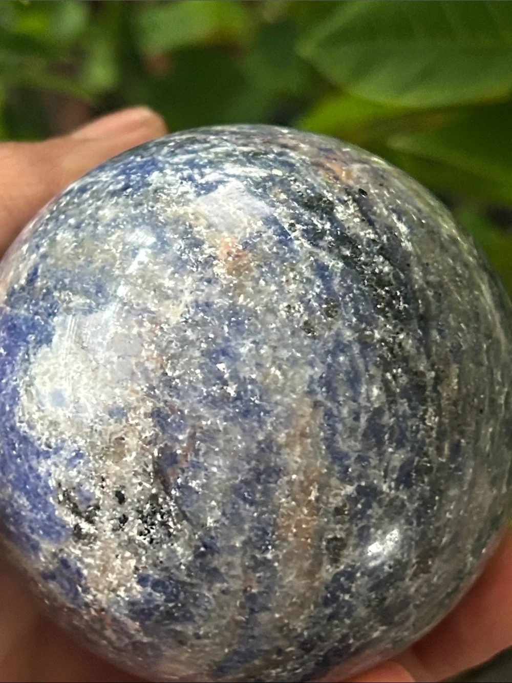 💎 Polished Sodalite Crystal Sphere 64mm